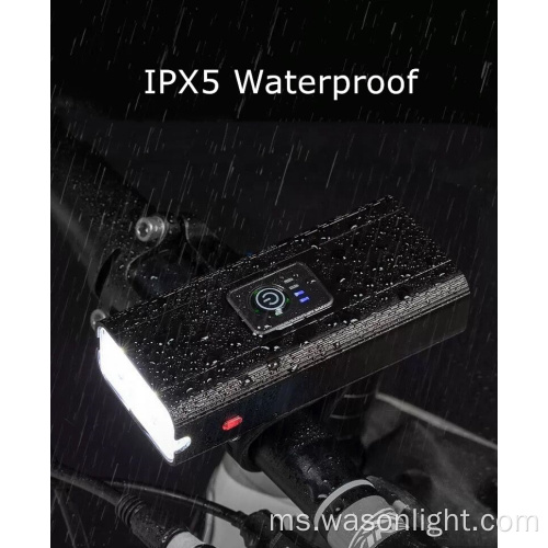 Wason Professional K5 kalis air basikal berbasikal cahaya panas jualan panas USB kuat boleh dicas semula lampu basikal dengan bank kuasa